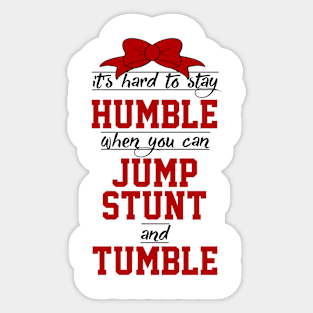 Jump, Stunt, & Tumble - Cheer/Gymnastics Sticker